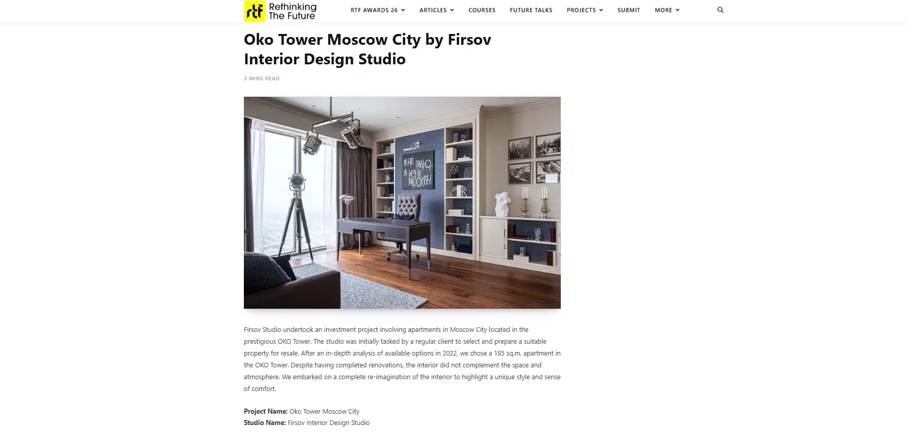 Oko Tower Moscow City — Rethinking The Future
